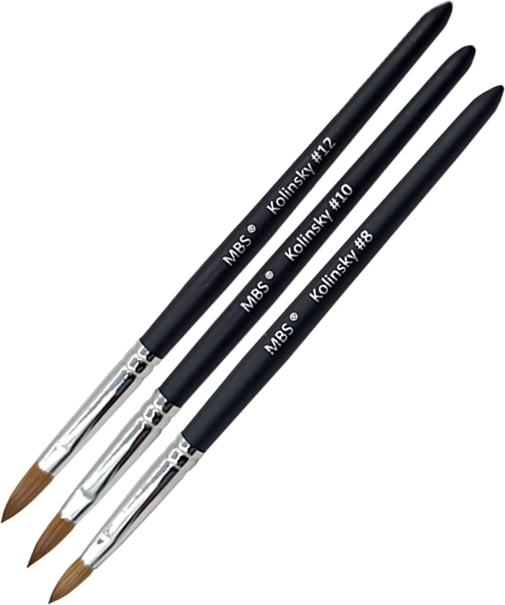 Kolinsky Acryl Penseel - Round #8 - Acryl Penseel - Afbeelding 3