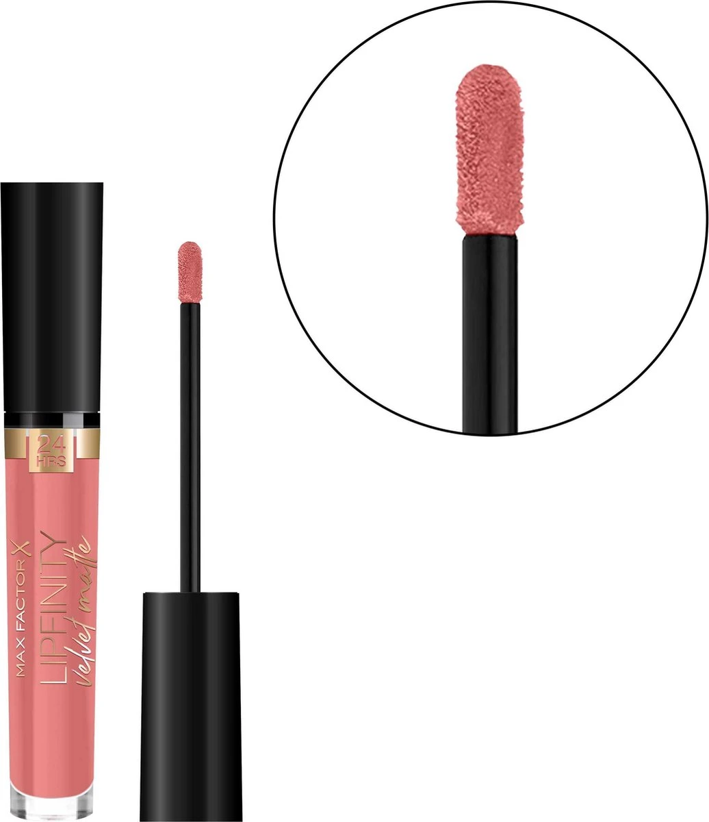 Max Factor Lipfinity Velvet Matte Lippenstift - 030 Cool Coral Rood - Afbeelding 3