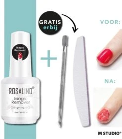Rosalind Gellak Remover - 15ml - Met Nagelvijl En Bokkenpootje