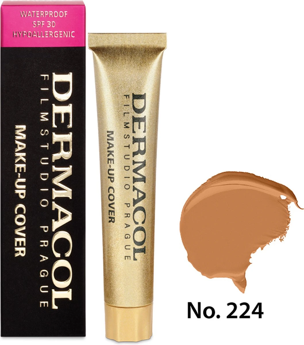 Dermacol - Make-up Cover - 30 Ml - Waterproof - Tint 224 - Afbeelding 5