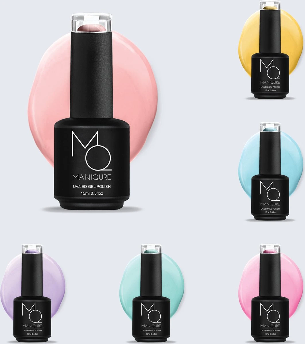 ManiQure - Gel Nagellak - Gold Glitters - Gouden Glitter Nagellak - Vegan Gellak - 15ml (groot Flesje, Veel Productinhoud) - Afbeelding 3