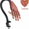 Merkloos Oefenhand Voor Nagels - Nailtrainer - Nagel Oefenhand - Inclusief 200 Nagels