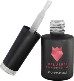 #TOPCOATMAT - Influence Gellac - No Wipe Topcoat - Topcoat Gellak UV - UV Gellak - Gel Nagellak - Gellac - Kado Vrouw - Valentijns Cadeau - Kado Voor Haar - 10 Ml