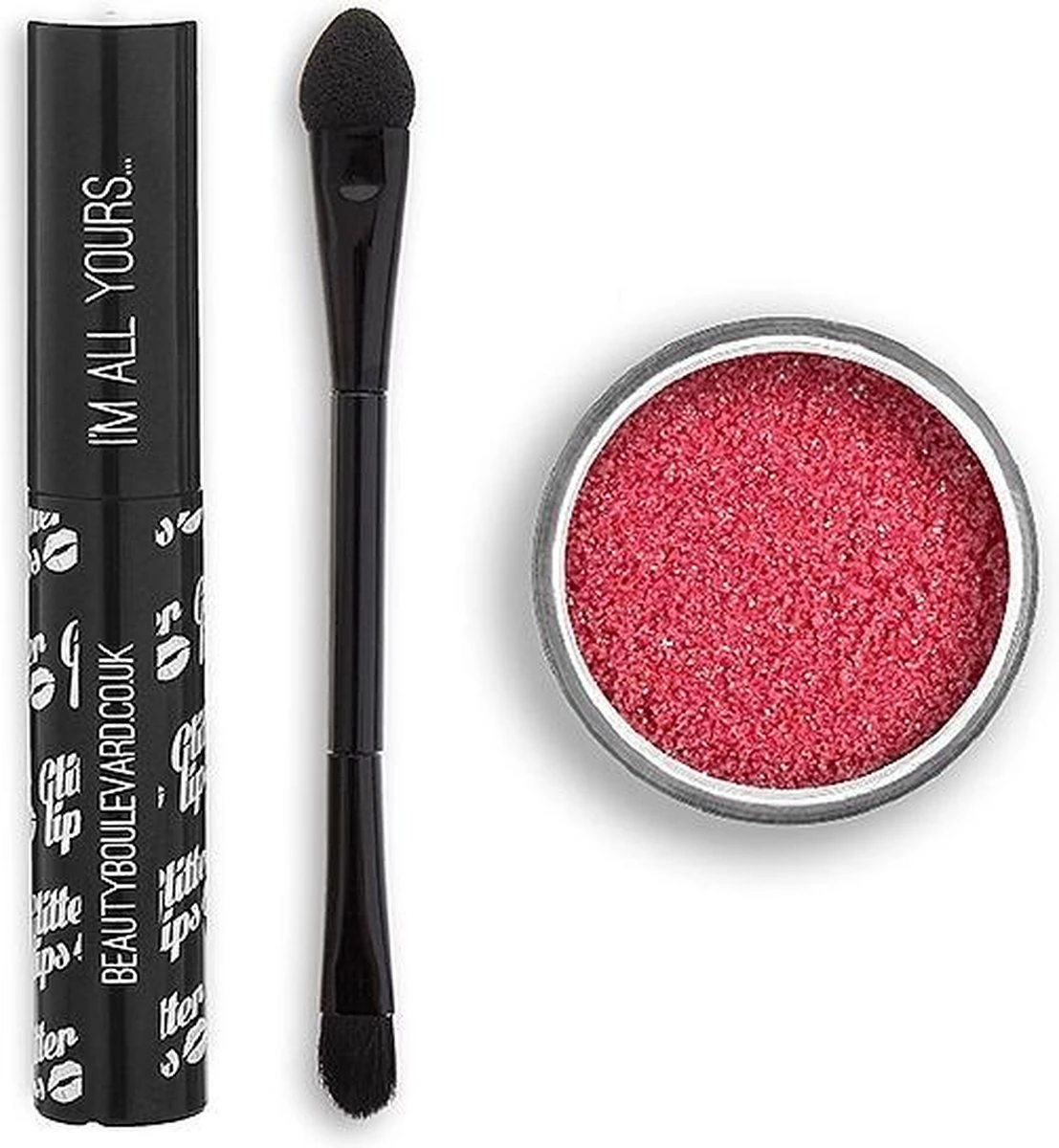 Beauty Blvd Glitter Lips Skinny Dip 3 Piece Gift Set: Gloss Bond 3.5ml - Glitter 3g - Lip Brush - Afbeelding 4