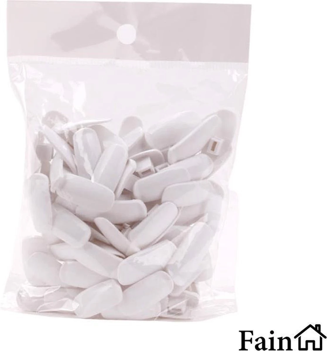 Oefen Nagels - 100 Stuks – Wit – Nailtrainer Tips - Nailtrainer Nagel Oefenhand - Oefenhand Voor Nagels – Nagel Oefenhand – Nailtrainer Refill – Nagel Bedjes Oefenhand - Afbeelding 8