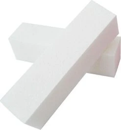 Merkloos 2x Nagelblok / Bufferblok / Witte Blok, Wit. Voor Opruwen / Ontvetten Natuurlijke Nagel T.b.v. Kunstnagels.