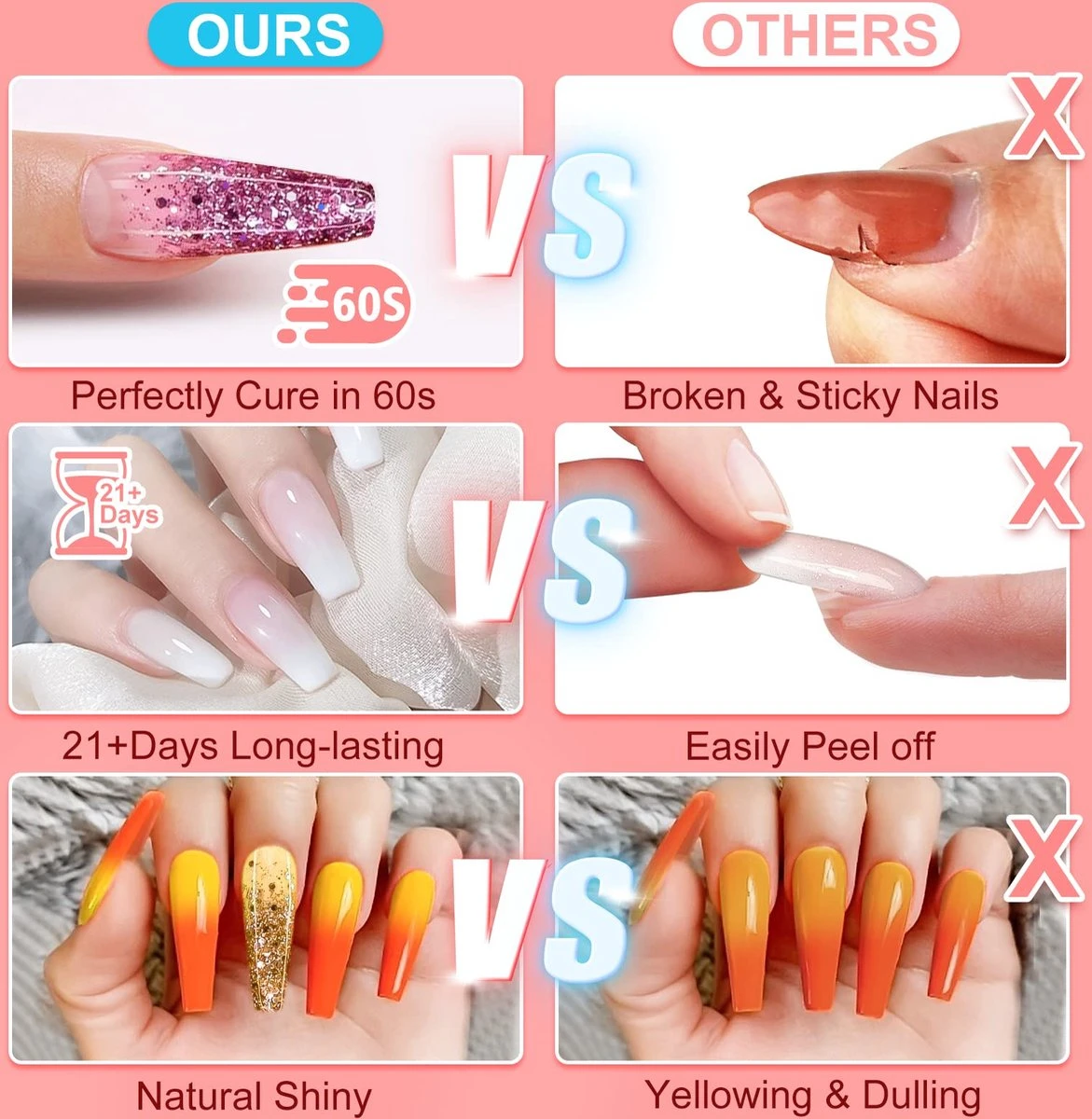 Merkloos Nepnagels - Polygel Set - 8 Kleuren - Nagels Set - Polygel Starter Set - Nagelverlenging Gel Kit - Voor Beginners - Voor DIY Salon Art Nagels - Afbeelding 7