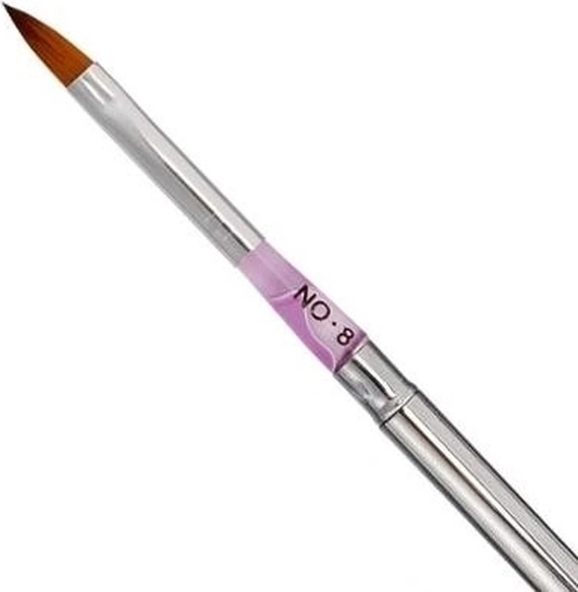 Merkloos Kwalitatieve Acryl Penseel - Nageldecoratie Pen - #8 Pink Diamond - Afbeelding 6
