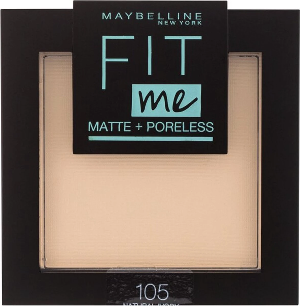 Maybelline Fit Me Matte & Poreless - 105 Natural - Gezichtspoeder - Afbeelding 9