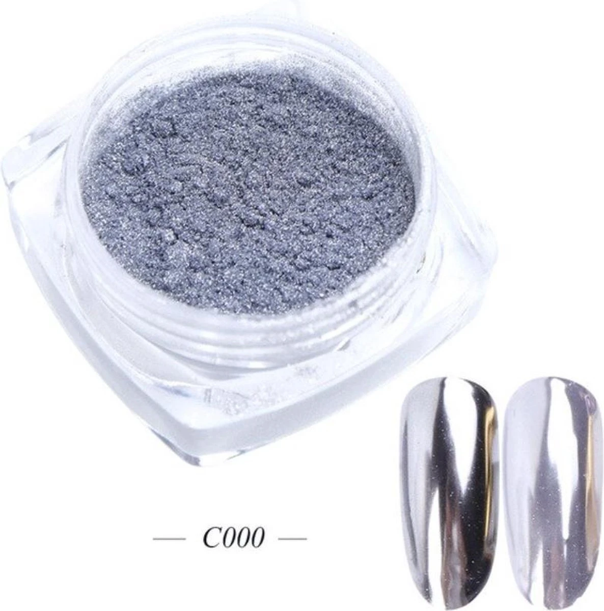 GUAPÀ - Holografische Glitter Poeder Set - Roze & Zilver & Goud - Nail Art & Nagel Decoratie- 3 Stuks - Afbeelding 6