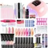 Gellak Starterspakket - Met UV Lamp - MEGA Set - Gellak Starterset - Gellak Lamp - Uv Lamp Gelnagels - Gellak - Gellak Set - Gellak Nagellak - Gellak Remover - 12 Kleuren Polygel