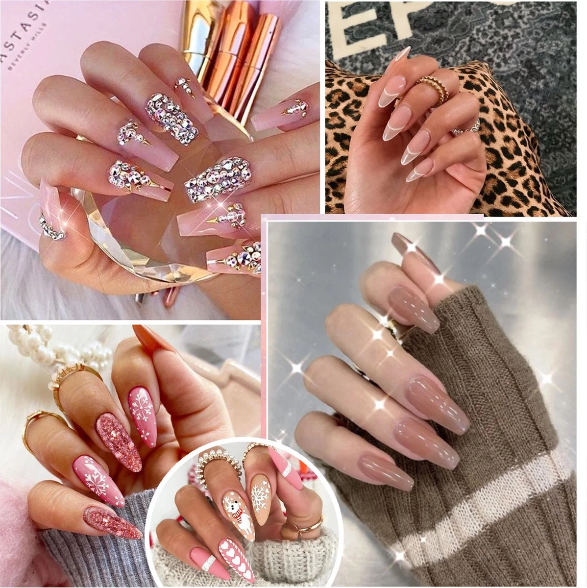 Merkloos Nepnagels - Polygel Set - Nagelverlengingsset - 8 Kleuren - Nagels Set - Temperatuurwisselgel - Lichtgevende Gel - Voor Beginners - Voor DIY Salon Art Nagels - Type A - Afbeelding 8