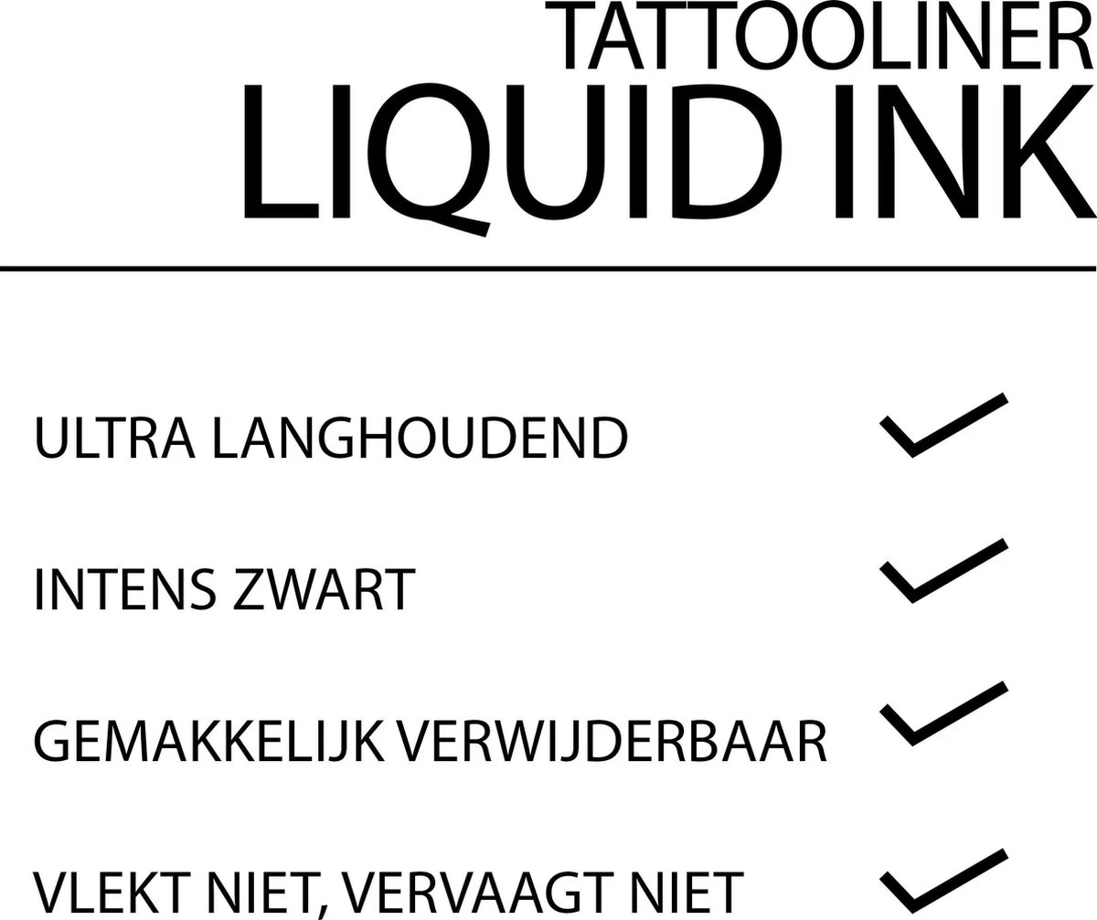 Maybelline New York Tattoo Studio Tattoo Liner - Liquid Ink - 710 Inked Black – Zwart - Ultra Langhoudende Liquid Eyeliner - Afbeelding 6