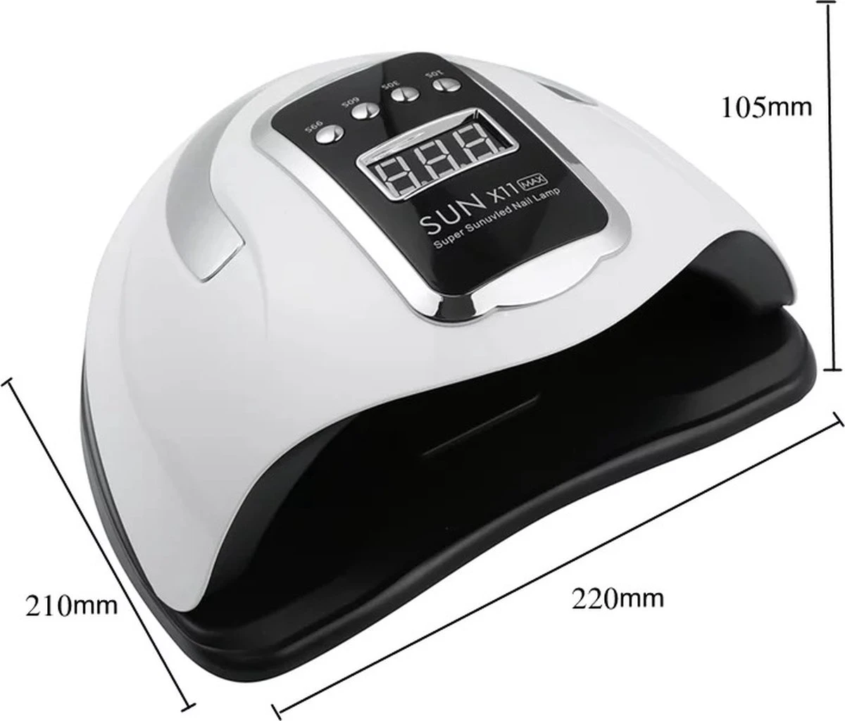 280 Watt UV LED Lamp Nagels - 66 Leds - SUN X11 MAX - Nagel UV Lamp - Gellak Lamp - Nagellamp - Nagellamp Led - Nagellamp Voor Gel Nagellak - Nagellamp Led Uv - Nagellamp Uv - Nagellamp Gelnagels - Gellak - Nageldroger - Afbeelding 3