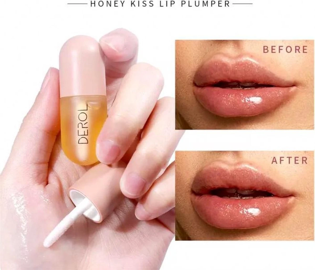 Natuurlijke Lip Plumper | Plumping | Vollere Lippen In 2 Min | Lip Vergroter| Lip Maximizer | Gember Extract & Vitamine E - Afbeelding 2