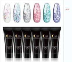 Polygel- 6 KLEUREN SET - 15 ML - Polygel Kit - Polygel Nagels - Polygel Kleuren