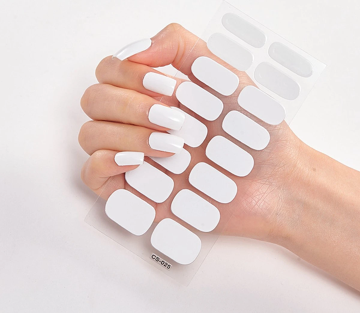 YUBBI Nail Art Nagel Stickers - Nail Wraps - Stencils - Zelfklevend - Natural Shine - 4 Vellen - Afbeelding 4