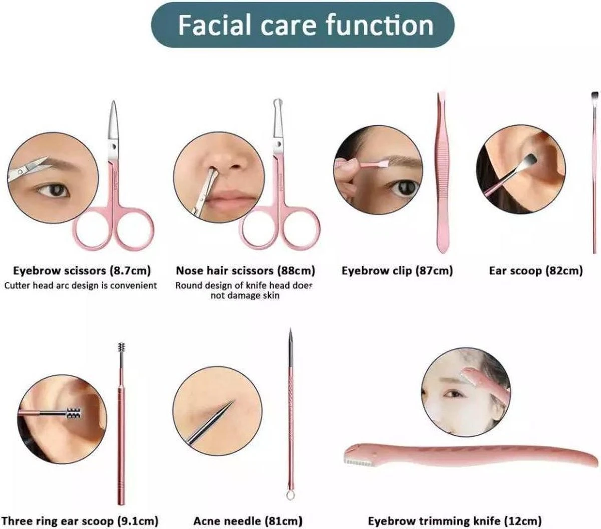 Luxe 18-delige Manicure Set - Manicure Pedicure Set- Nagelverzorging- Met Opbergetui - Afbeelding 6