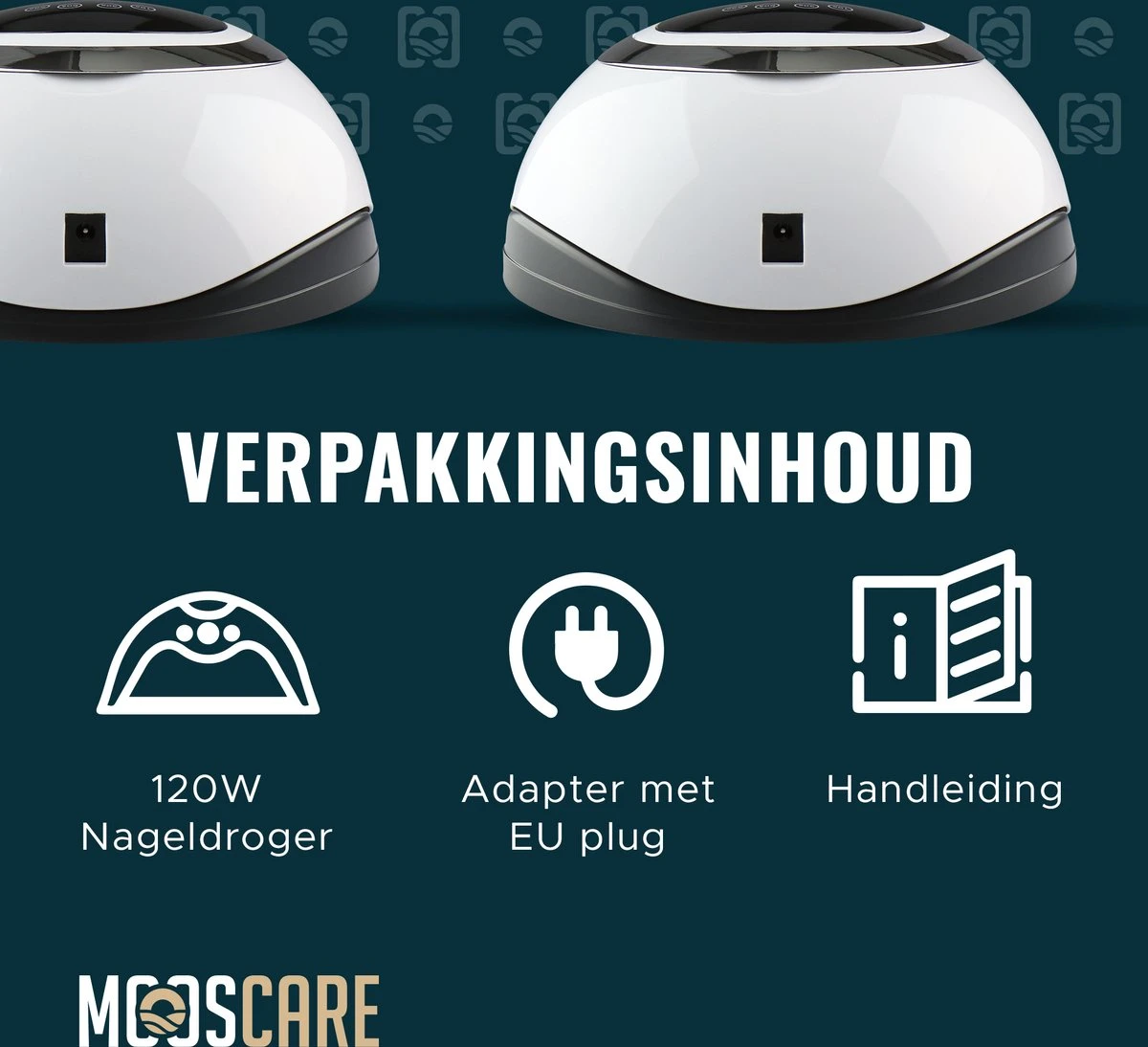 MOOSCARE 120 Watt LED Lamp Voor Gellak Nagels - UV Lamp Gelnagels - Nail Art Nagellamp - Gel Nagellak Nageldroger - Afbeelding 8