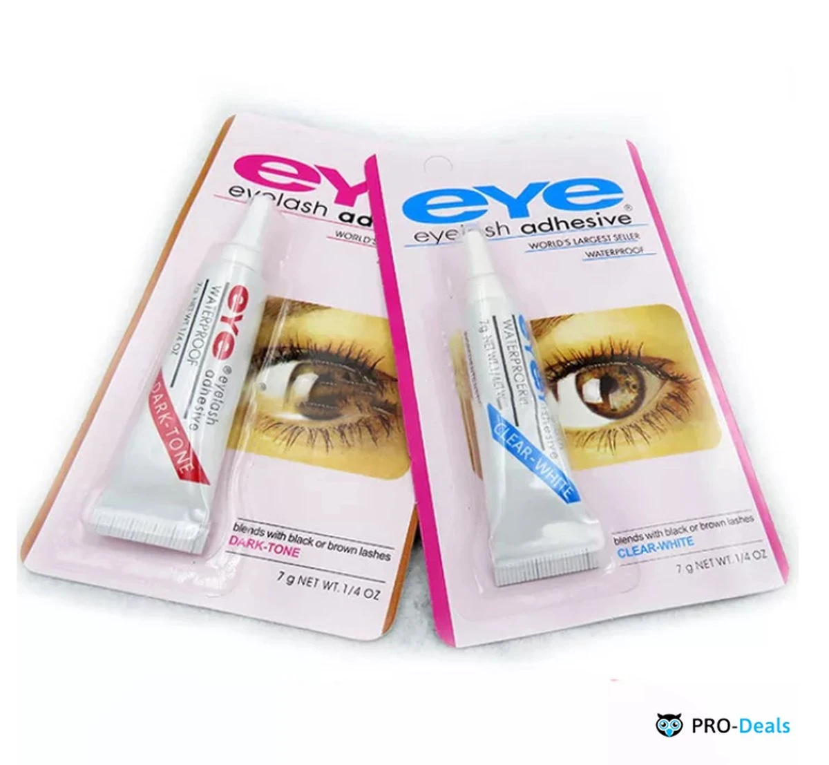 PRO-Deals | EyeLash Adhesive | Wimperlijm | Make-up | Nepwimpers | Extension Tool | 7 Gram | Clear White