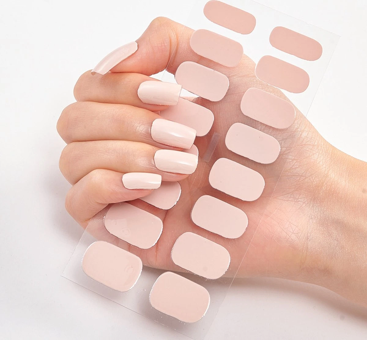 YUBBI Nail Art Nagel Stickers - Nail Wraps - Stencils - Zelfklevend - Natural Shine - 4 Vellen - Afbeelding 2