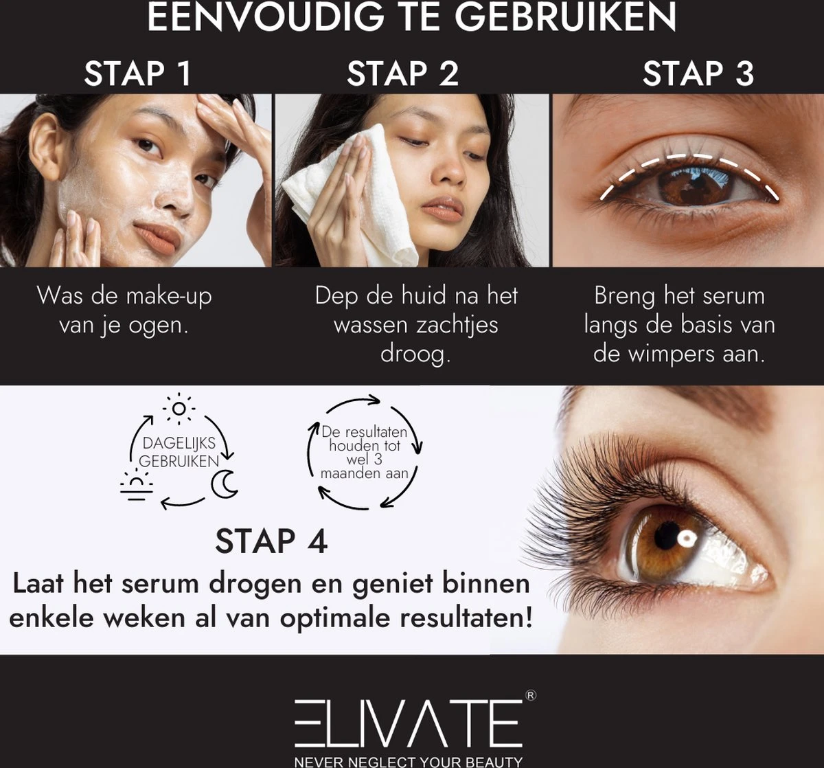 Elivate® 2x Wimperserum 3ml - Afbeelding 7