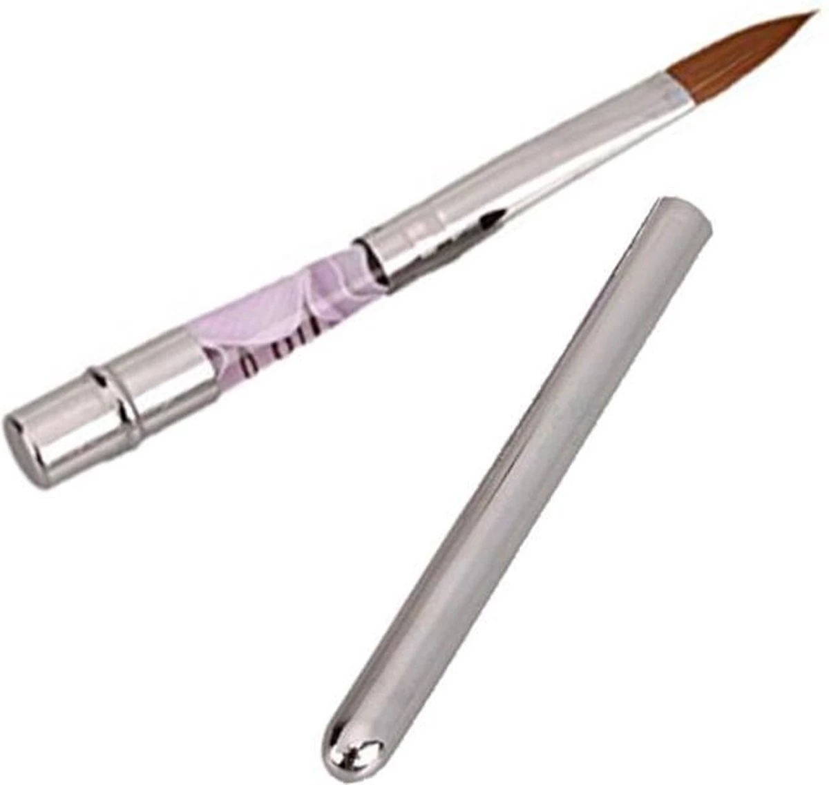 Merkloos Kwalitatieve Acryl Penseel - Nageldecoratie Pen - #8 Pink Diamond - Afbeelding 2