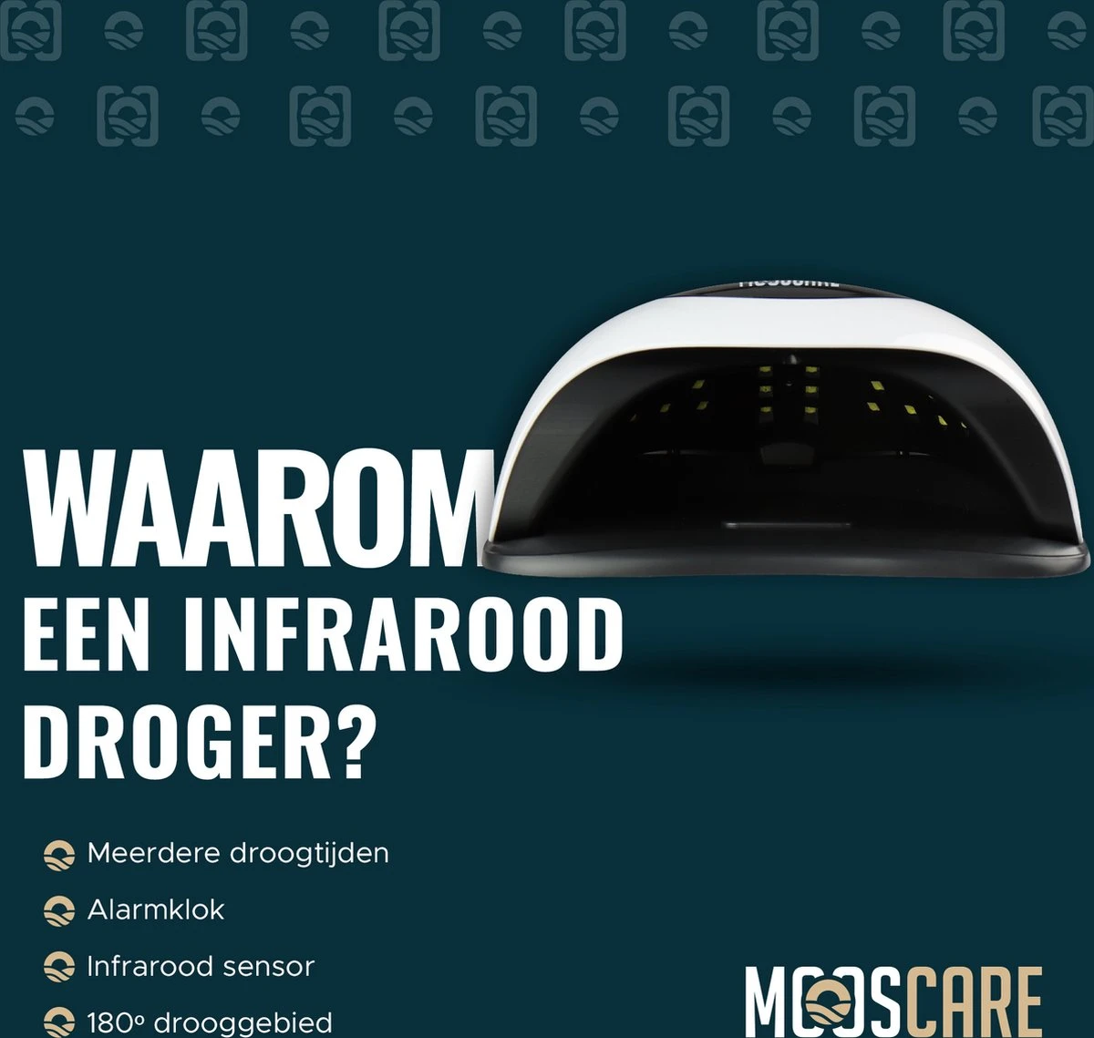 MOOSCARE 120 Watt LED Lamp Voor Gellak Nagels - UV Lamp Gelnagels - Nail Art Nagellamp - Gel Nagellak Nageldroger - Afbeelding 6