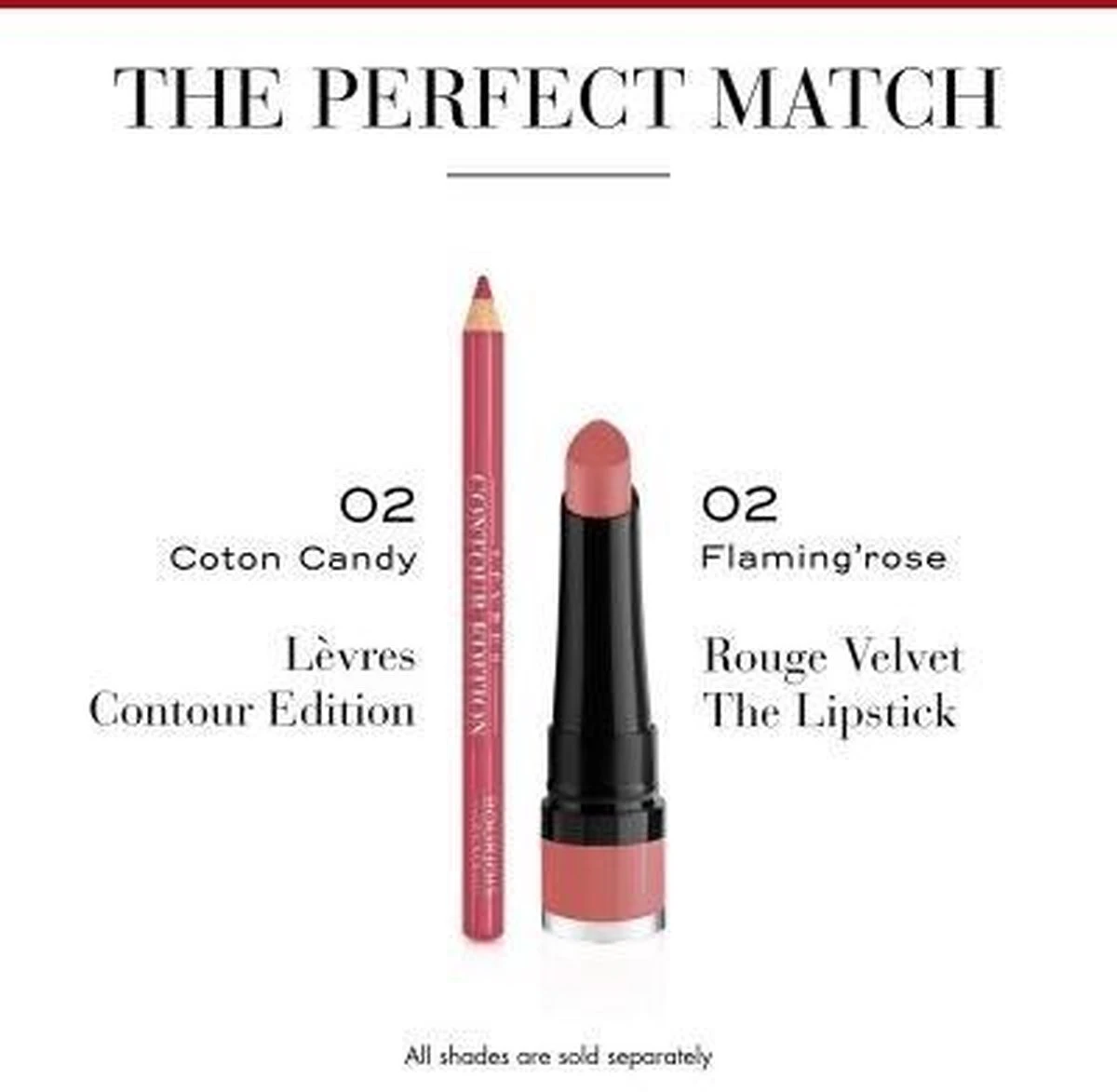 Bourjois - Levres Contour Edition Lip Liner Contour Lip Pencil 1,14 G 02 Cotton Candy - - Afbeelding 6