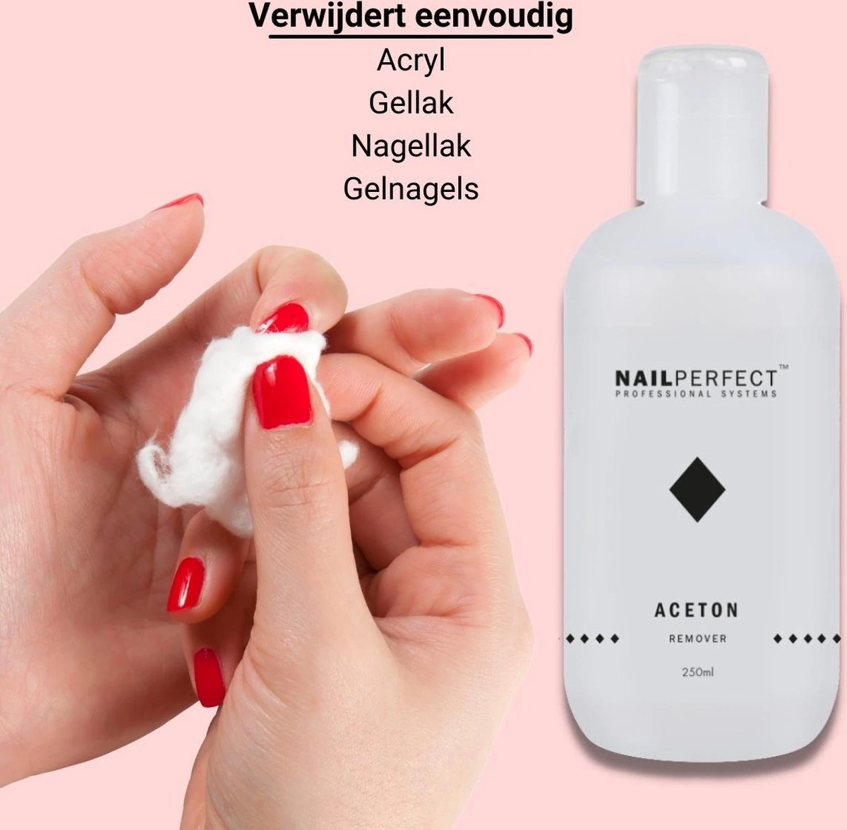 GUAPÀ® Aceton Puur 250 Ml | Nagel Verwijderaar Voor Gellak, Acrylic, Nagellak, Gelnagels | Nagellak Remover - Afbeelding 3