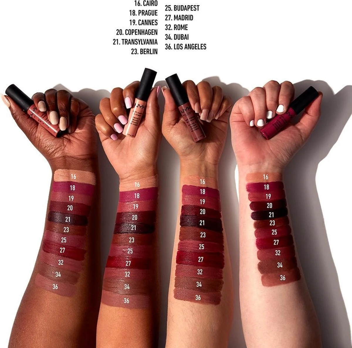 NYX Professional Makeup Soft Matte Lip Cream - Tokyo SMLC03 - Liquid Lippenstift - 8 Ml - Afbeelding 5