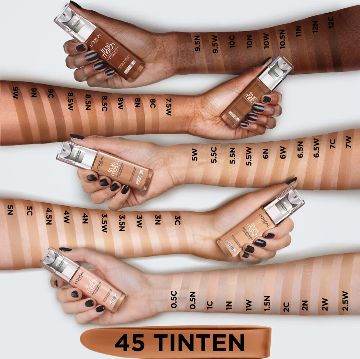 L’Oréal Paris - True Match Foundation - 8.5R/C - Natuurlijk Dekkende Foundation Met Hyaluronzuur En SPF 16 - 30 Ml - Afbeelding 3