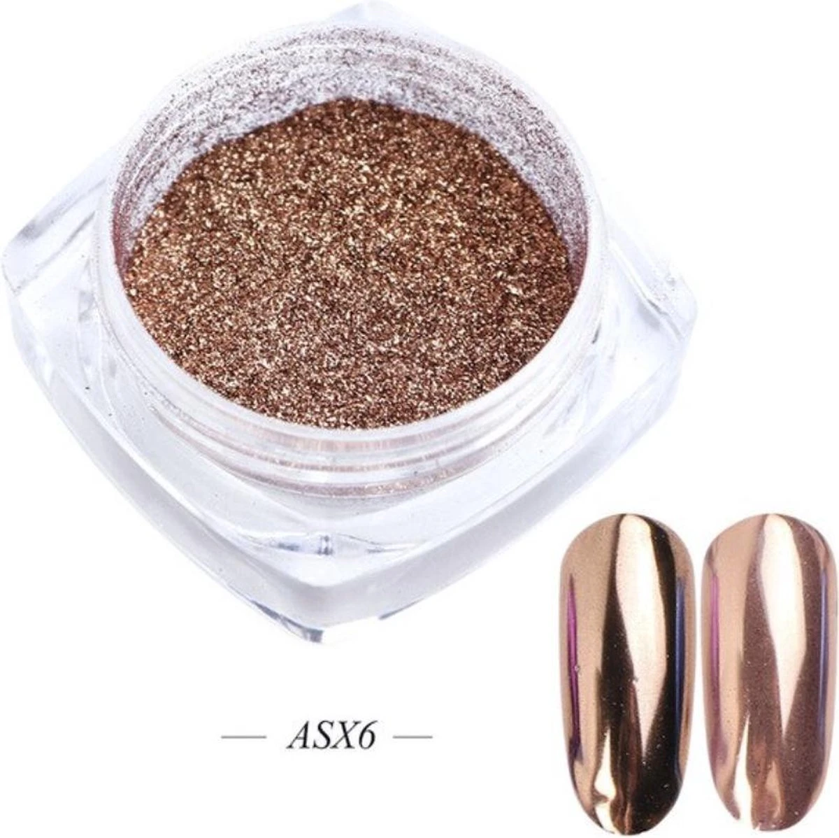 GUAPÀ - Holografische Glitter Poeder Set - Roze & Zilver & Goud - Nail Art & Nagel Decoratie- 3 Stuks - Afbeelding 7