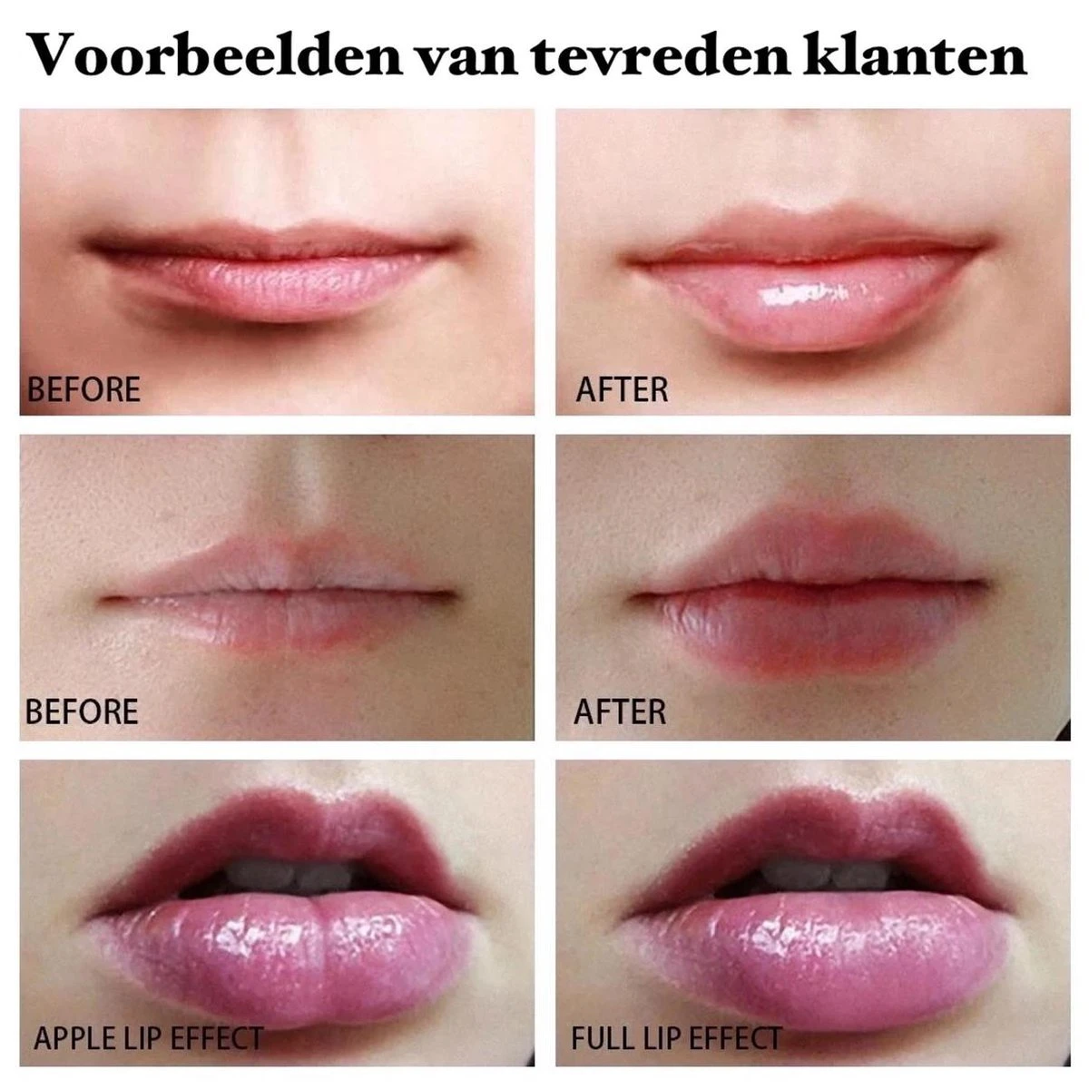 BenjaBeauty Lip Plumper - Lippen - Lipstick - Lippenbalsem - Rood - Wit - Afbeelding 7