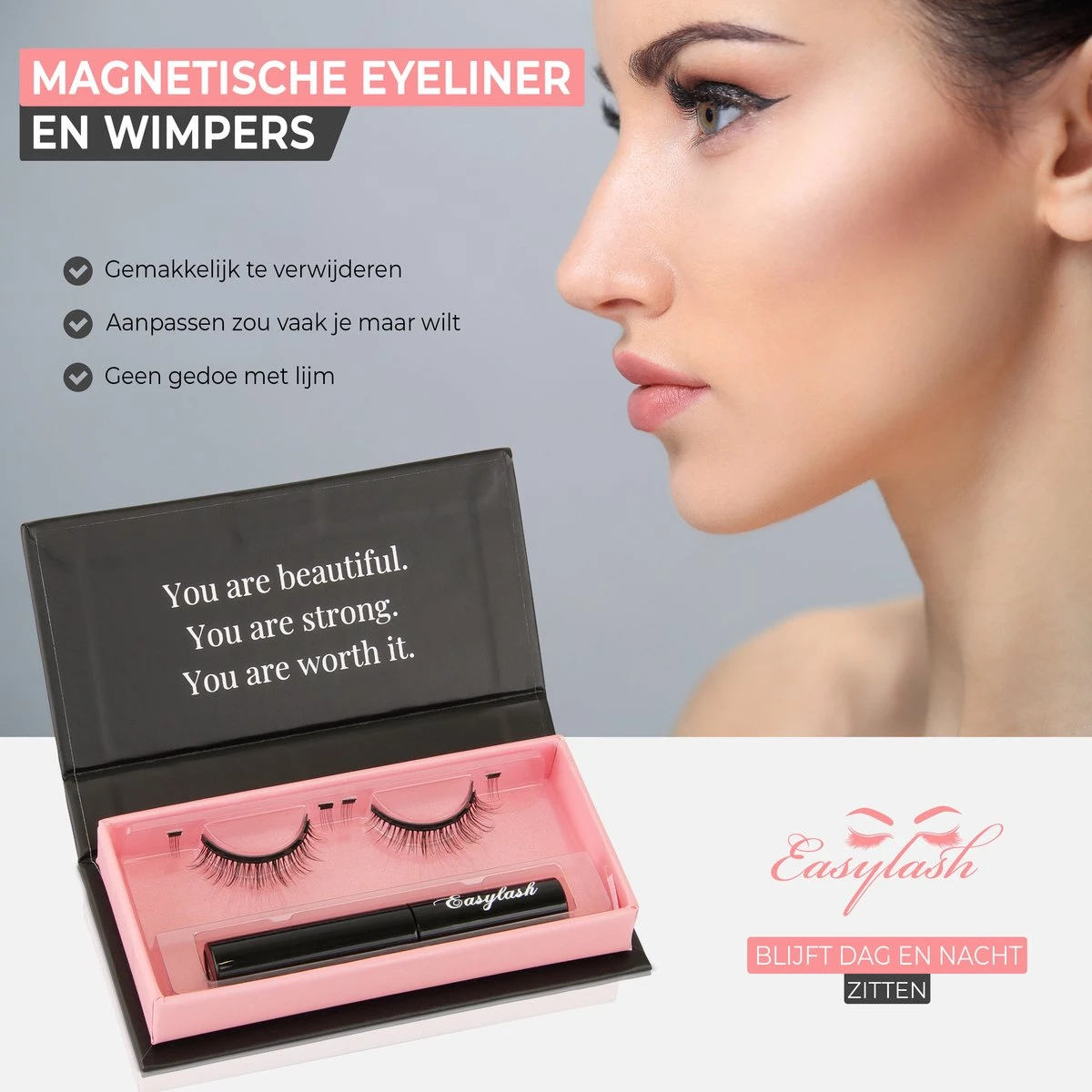 Easylash Daily - Magnetische Wimpers Met Eyeliner – Nepwimpers – Wimperextentions – Wimpers – 1 Paar Wimpers Met Eyeliner – Natuurlijke Look - Afbeelding 9