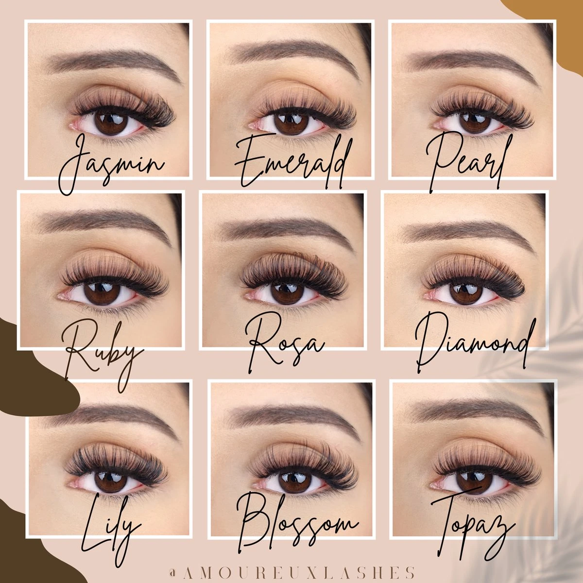 Merkloos Nep Wimpers Russisch Volume- Pearl Wimperextension Lashes - Afbeelding 3