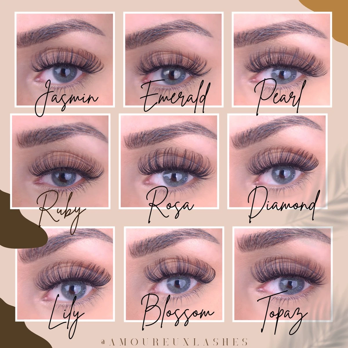 Merkloos Nep Wimpers Russisch Volume- Pearl Wimperextension Lashes - Afbeelding 4