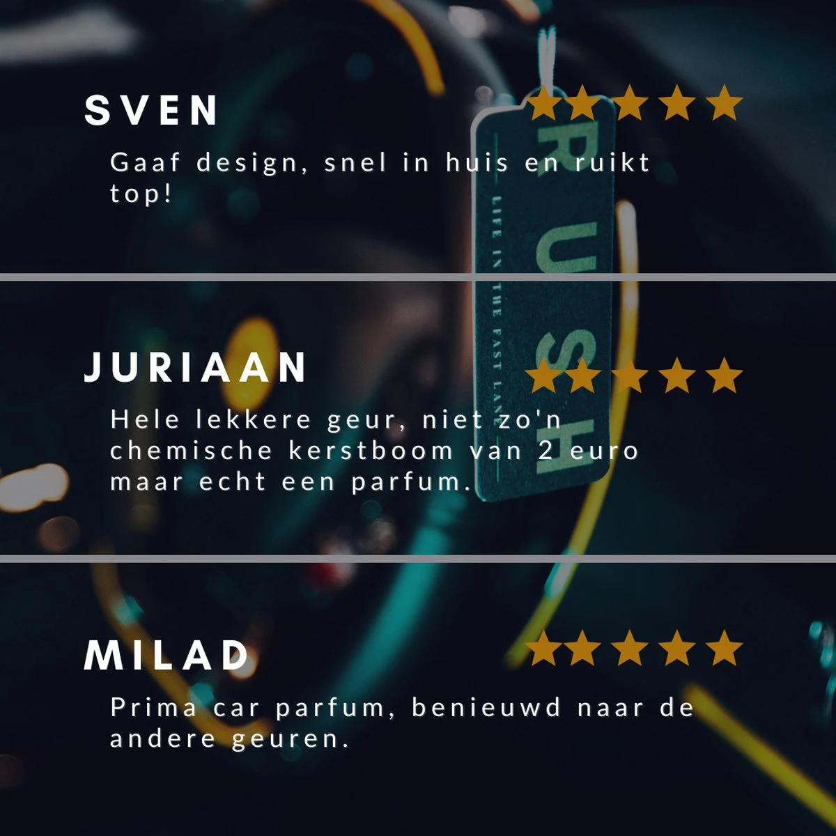 RUSH Autoparfum Jasmin Touch - Auto Geurverfrisser - Parfum Voor Dames En Heren - Afbeelding 3