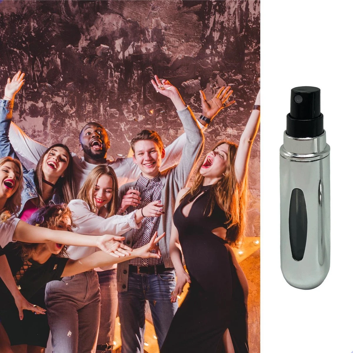 MaxedMore Navulbare Parfumverstuiver 5ml Zilver - 65 Keer Spraybare Parfum Verstuiver - Hervulbaar Tasverstuiver Voor Parfum - Meeneem Mini Geur Flesje Voor Op Reis - Lipstick Formaat Navulbaar Parfumflesje - Afbeelding 11