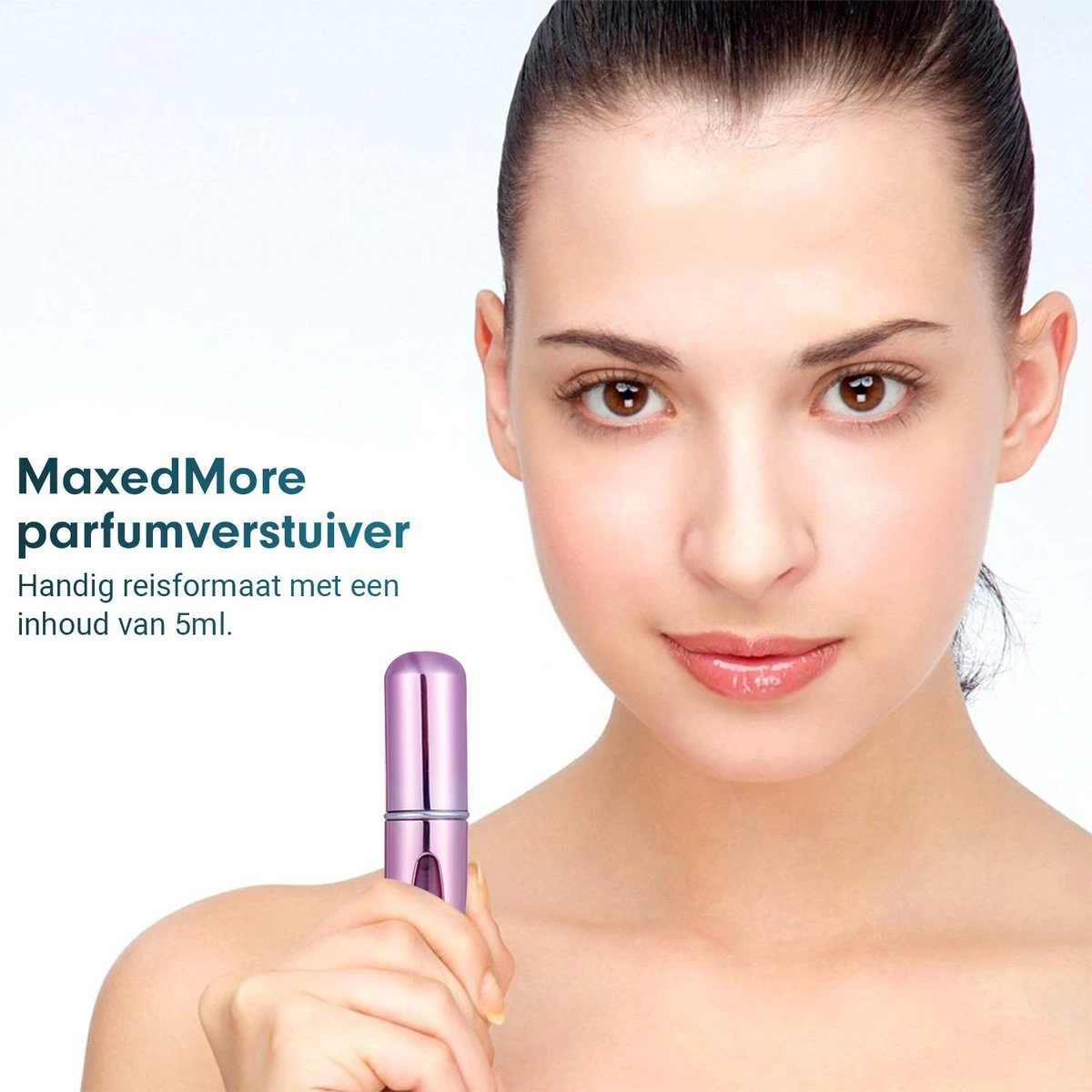 Mini Parfum Flesje 2-PACK Goud En Roze| Lipstick Formaat Navulbare Parfum Verstuiver - Afbeelding 8