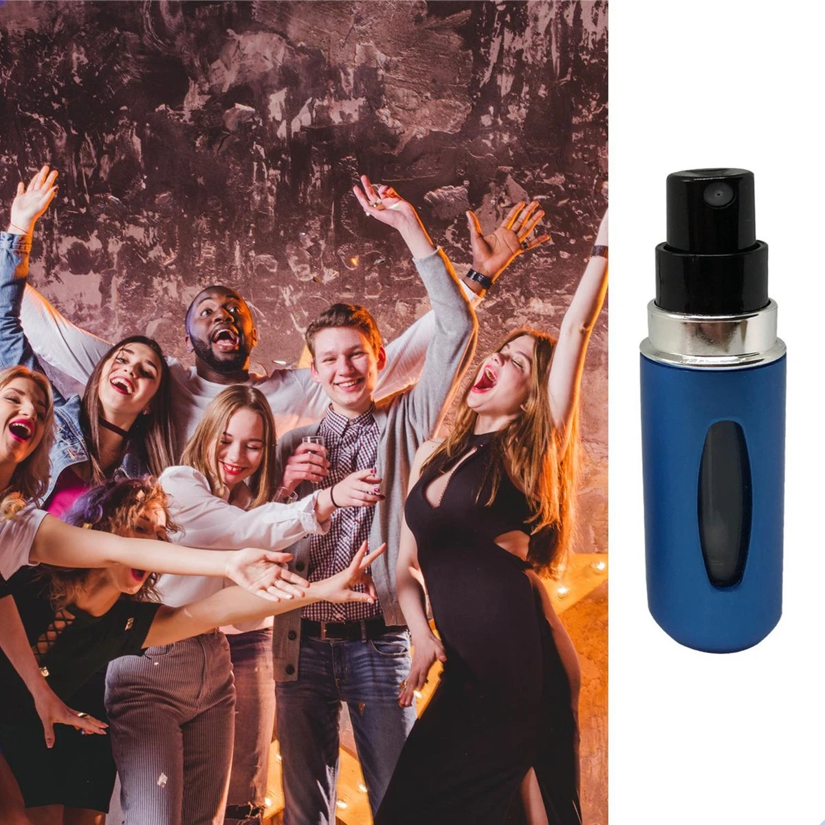 MaxedMore Navulbare Parfumverstuiver 5ml Blauw - 65 Keer Spraybare Parfum Verstuiver - Hervulbaar Tasverstuiver Voor Parfum - Meeneem Mini Geur Flesje Voor Op Reis - Lipstick Formaat Navulbaar Parfumflesje - Afbeelding 9
