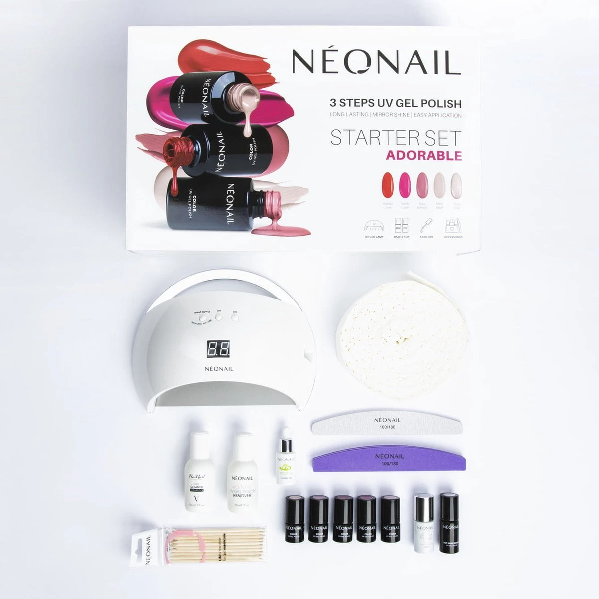 NEONAIL Adorable Starterset Gelnagels | Voor Beginners En Gevorderden | Step By Step | Soak Off | Gellak | Gelpolish - Afbeelding 4