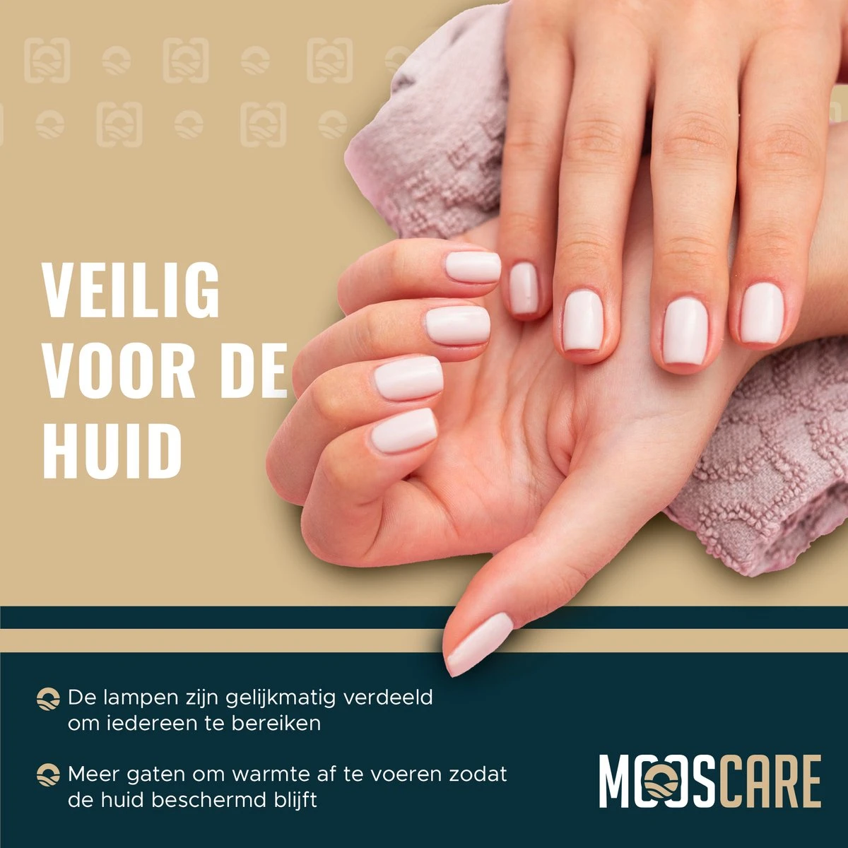 MOOSCARE 120 Watt LED Lamp Voor Gellak Nagels - UV Lamp Gelnagels - Nail Art Nagellamp - Gel Nagellak Nageldroger - Afbeelding 2