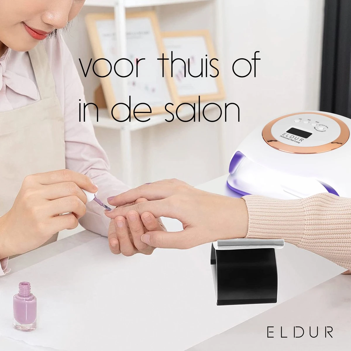 Eldur® Nageldroger - Nagellamp 168W - Gelnagels UV Lamp Nagels - Gellak Lamp - Afbeelding 7