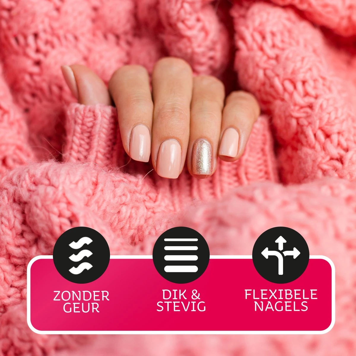 Miss Jules - Acryl Nagels Starterspakket - Wit, Roze & Transparant - Professionele Kunstnagels - Afbeelding 8