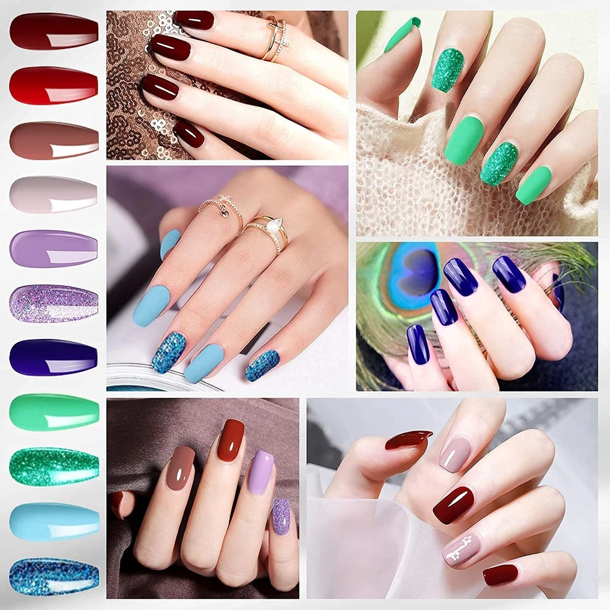 Merkloos Polygel Set - 20 Kleuren - UV Nagels Set - Polygel Starter Set - Helder Rood Naakt - Nagelverlenging Gel Kit - Voor DIY Salon Art Nagels - Afbeelding 5