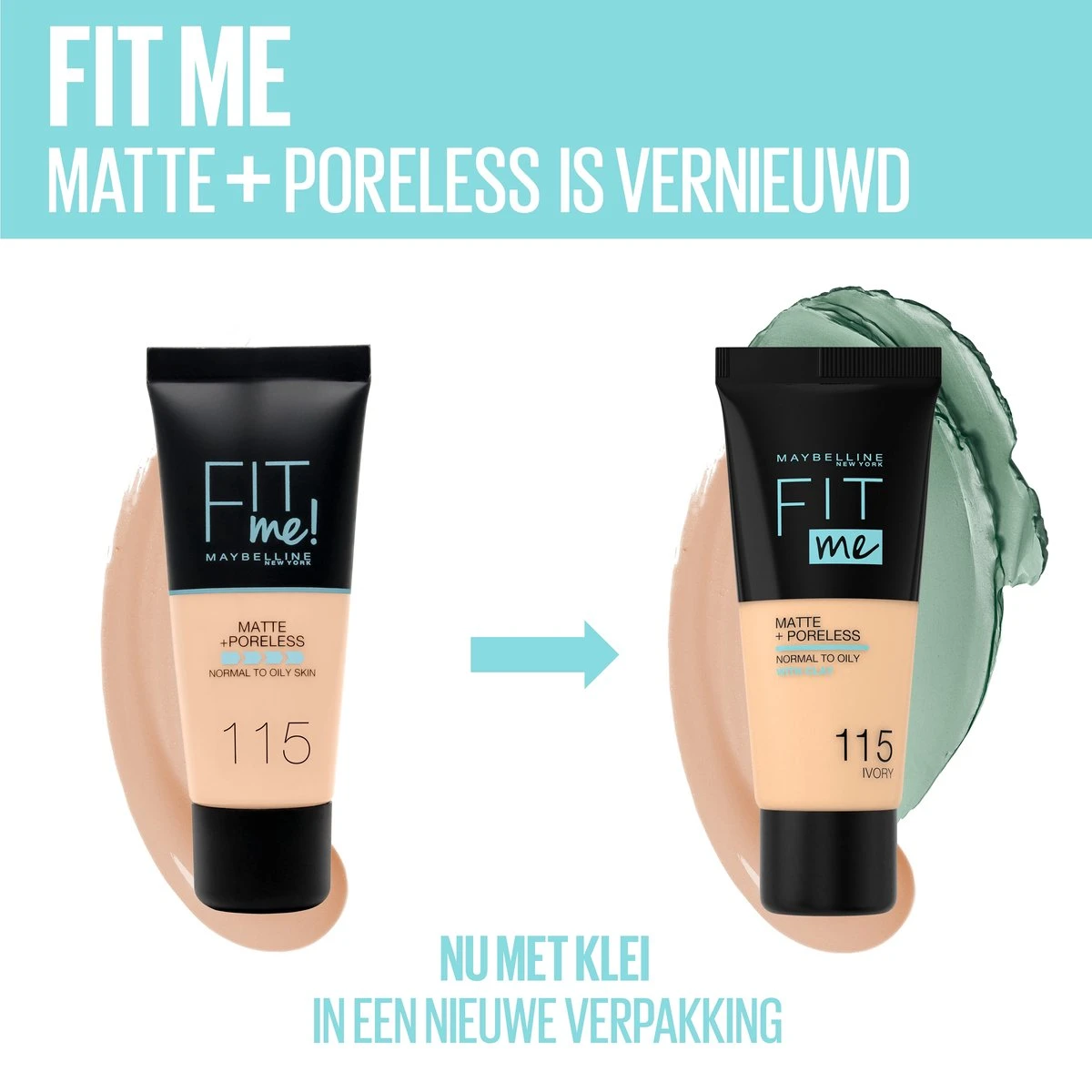 Maybelline Fit Me Matte & Poreless Foundation - 334 Warm Tan - Afbeelding 2