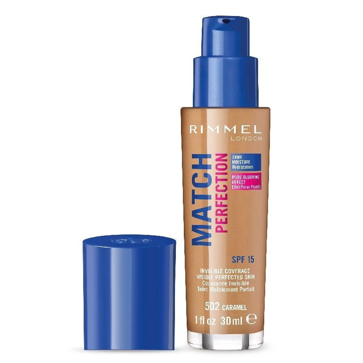 Rimmel London Match Perfection Foundation 502 Caramel - Afbeelding 10