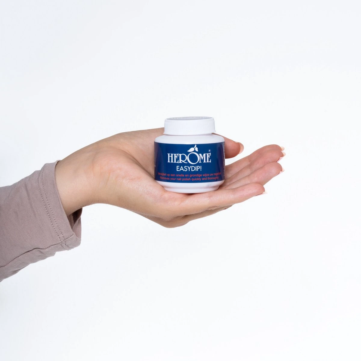 Herome Easydip Nagellakremover Nagellakverwijderaar - In Een Potje Met Ingebouwde Borsteltjes - Navulbaar Met Caring Nail Polish Remover - Afbeelding 7