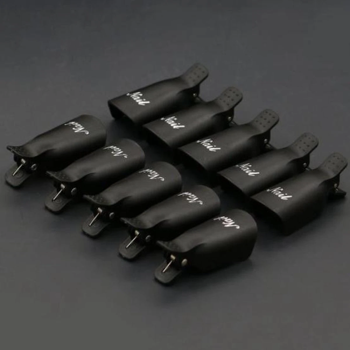 Merkloos EPIN | Nagellak Remover Clips | Nagelclips | 10 Stuks | Zwart - Afbeelding 2